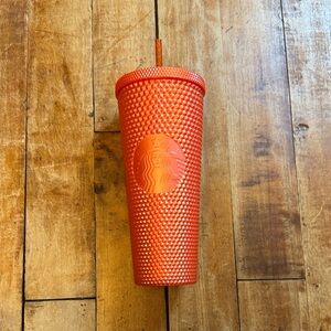 Starbucks Orange Tumbler Textured 24 oz Venti cold tumbler